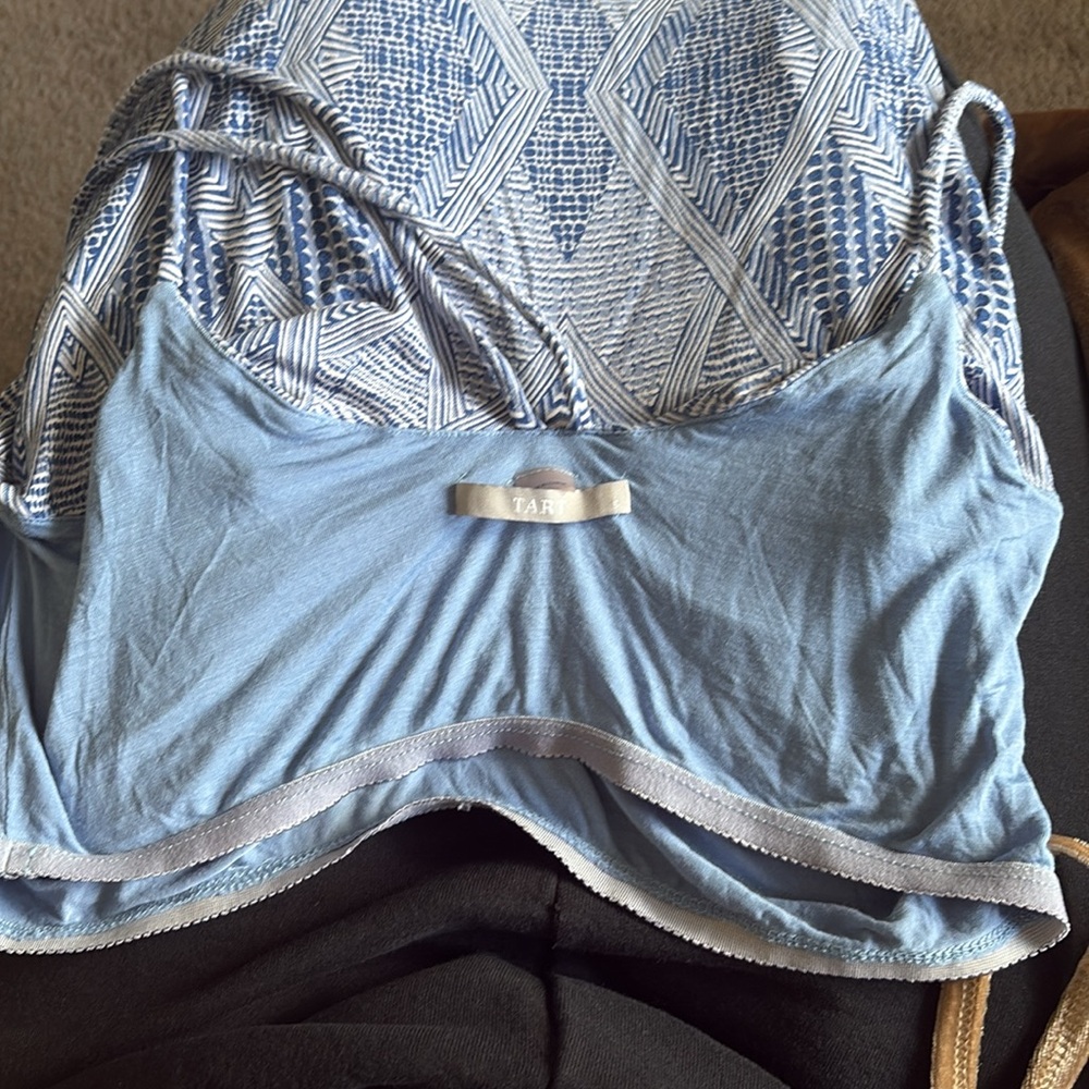 TART Blue Patterned Sleeveless Dress - Picture 4 of 5